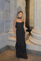 Ruffled Spaghetti Strap Maxi Dress