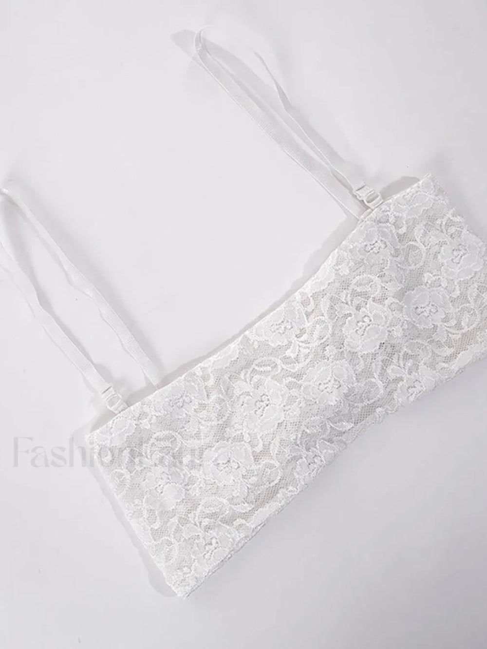 Satin Draped Lace Bralette Top Tops&Tees