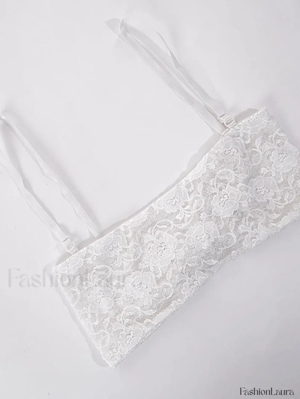 Satin Draped Lace Bralette Top Tops&Tees