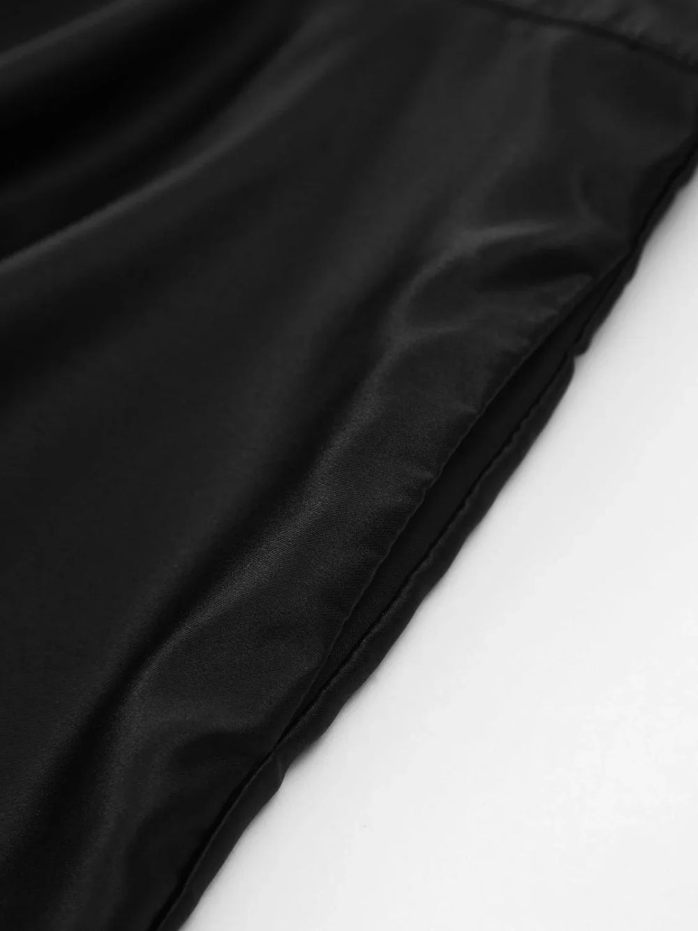 Satin Knotted Doule Pockets Open Back Pleated Mini Dress Dresses