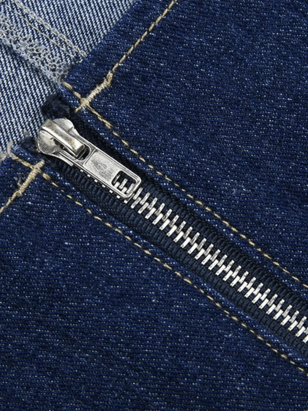 Seam Detail Denim Corset Top Tops&Tees