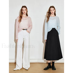 See Through Romantic Round Neck T Shirt