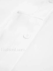 Semi Sheer Button Down Tied Long Shirt Shirts