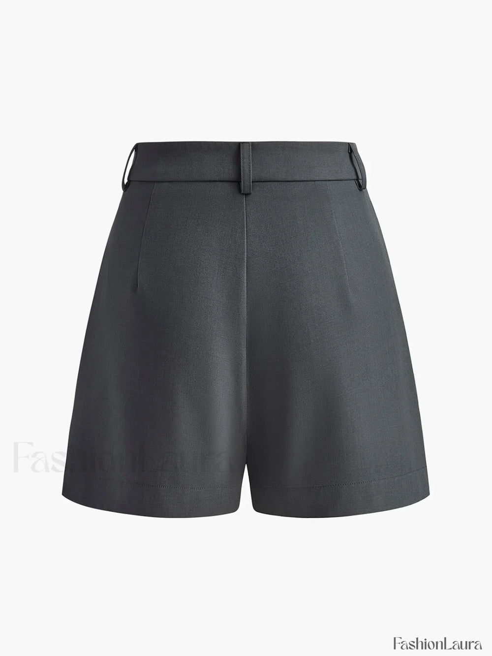Semi Sheer Mid Waist Shorts Without Belt Shorts