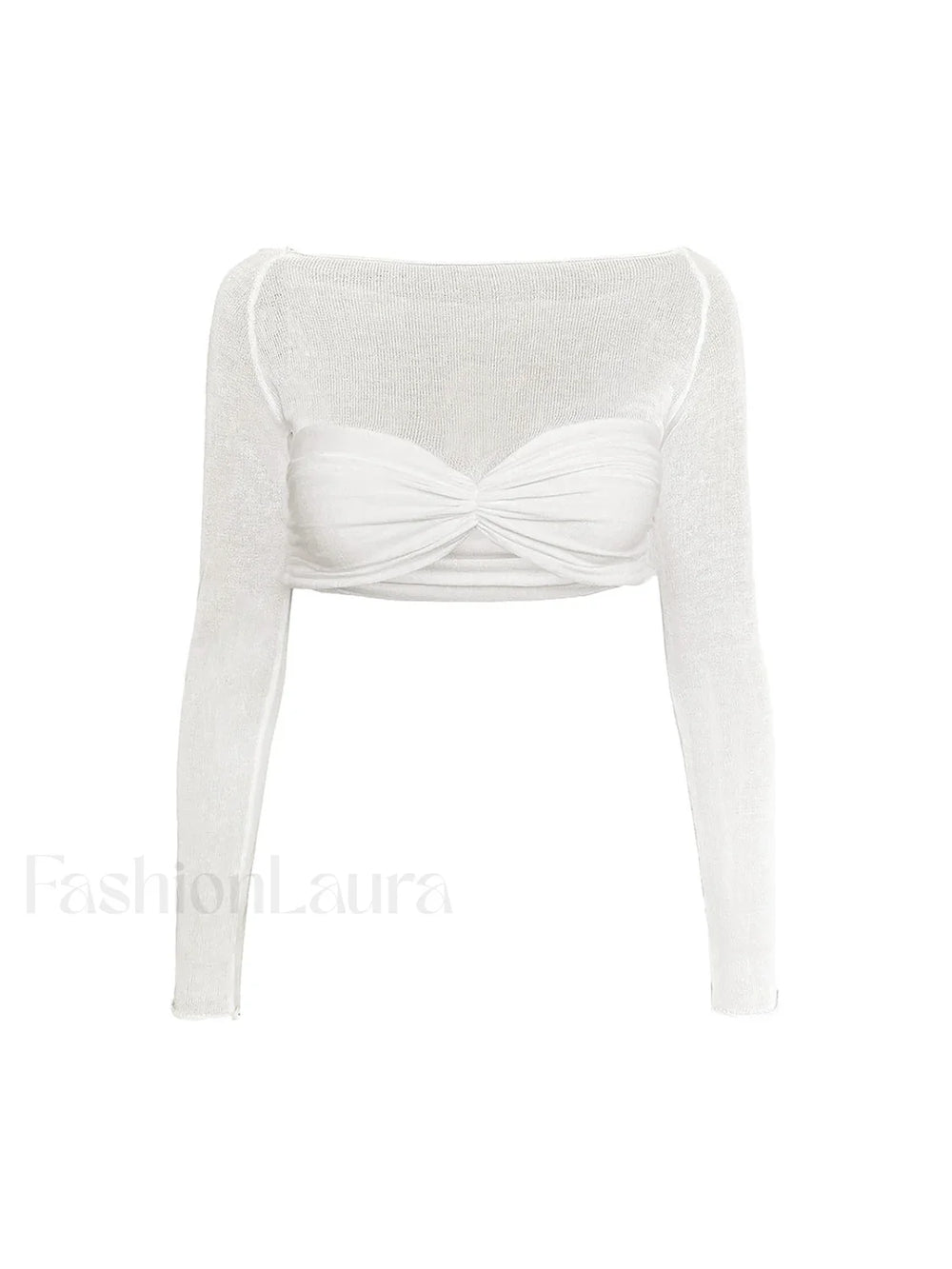 Semi Sheer Off Shoulder Mesh Crop T Shirt T Shirts