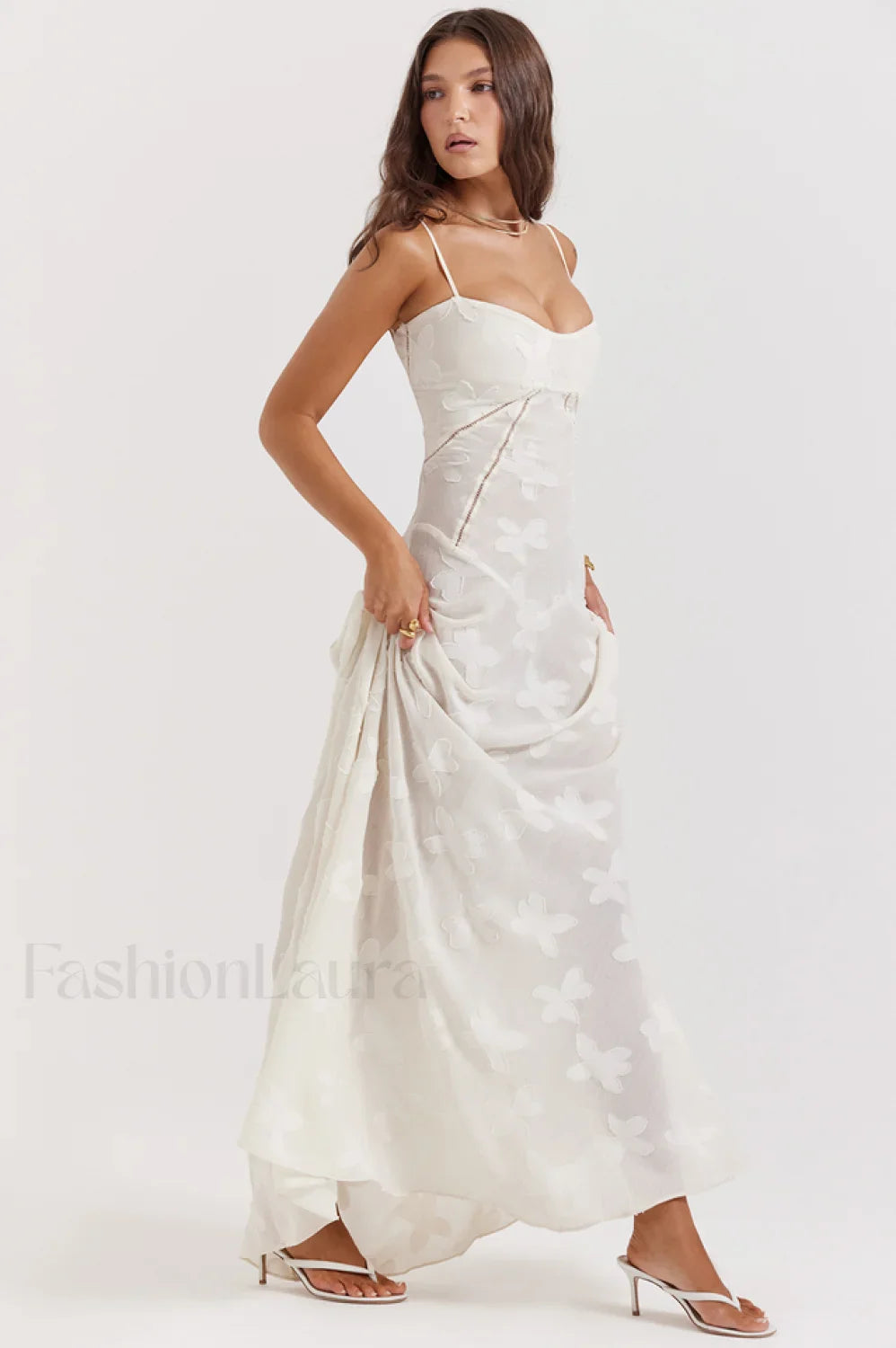 Serena Vintage Black Charming Printed Maxi Dress Party Dresses L