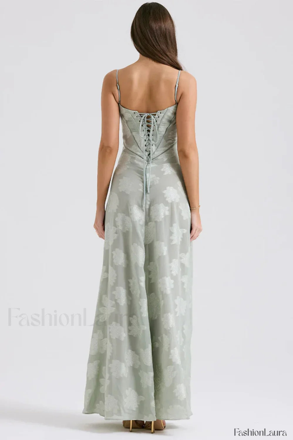 Serena Vintage Black Charming Printed Maxi Dress Party Dresses L