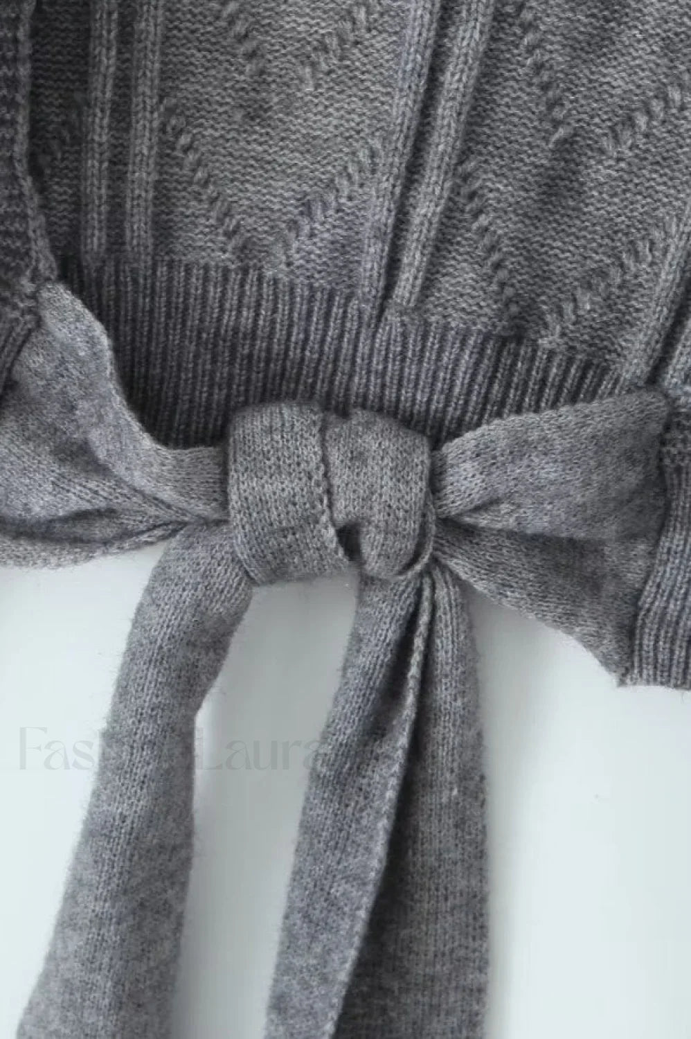 Sexy Backless Tie Knit Sweater