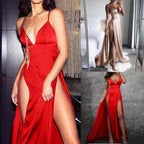 JuliaFashion - Sexy High-Split Maxi Evening Party Dress