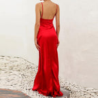 JuliaFashion - Sexy High-Split Maxi Evening Party Dress