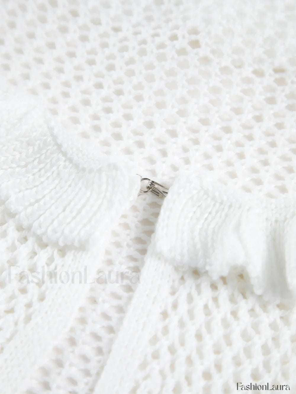 Sheer Crochet Eyelet Fly Away Cardigan Cardigans