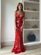 Shiny Elegant Glamorous Chic Unique Stylish Christmas Party Dress Christmas