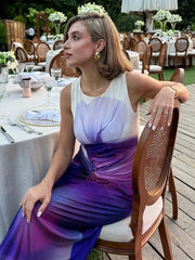 Shirring Backless Long Maxi Dress