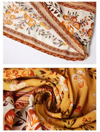 JuliaFashion - Short Sleeve Geometric Print Boho Dress