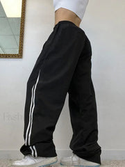 Side Stripe Wide Leg Pants Wide Leg Pants