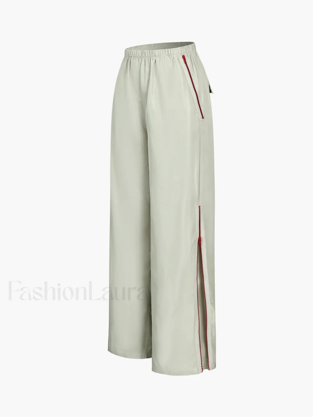 Side Zippered Graceful Cargo Pants Pants