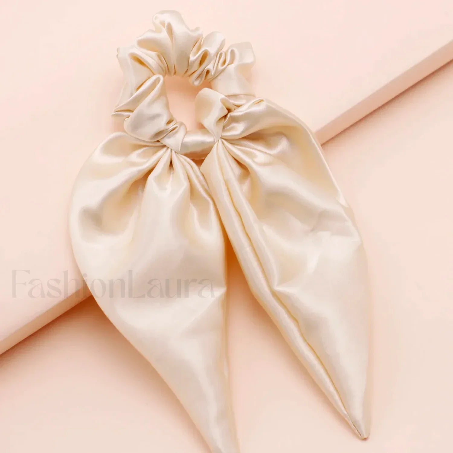 Silky Ribbon Elegant Solid Color Vintage Hair Ring Christmas Hair Accessory