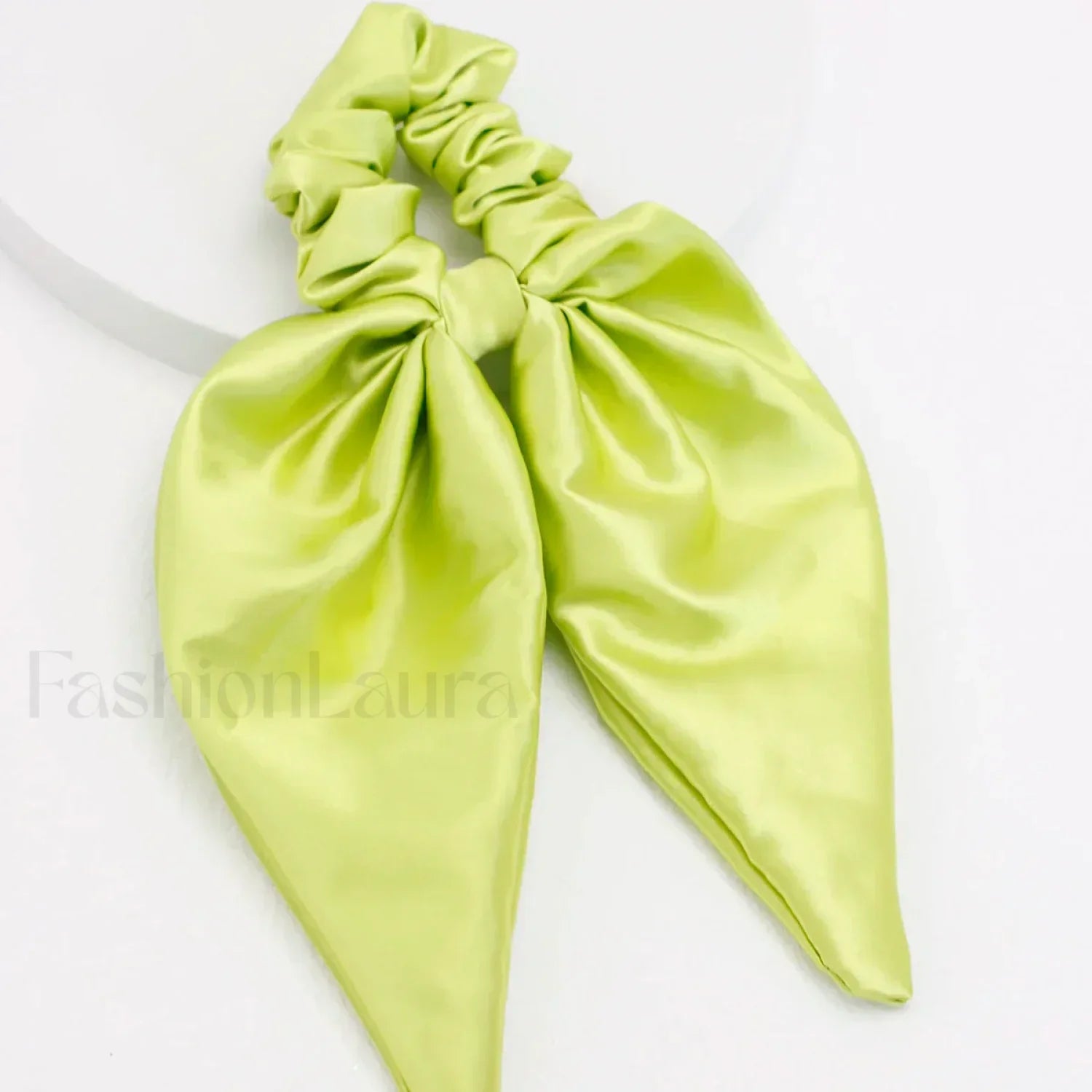 Silky Ribbon Elegant Solid Color Vintage Hair Ring Christmas Hair Accessory