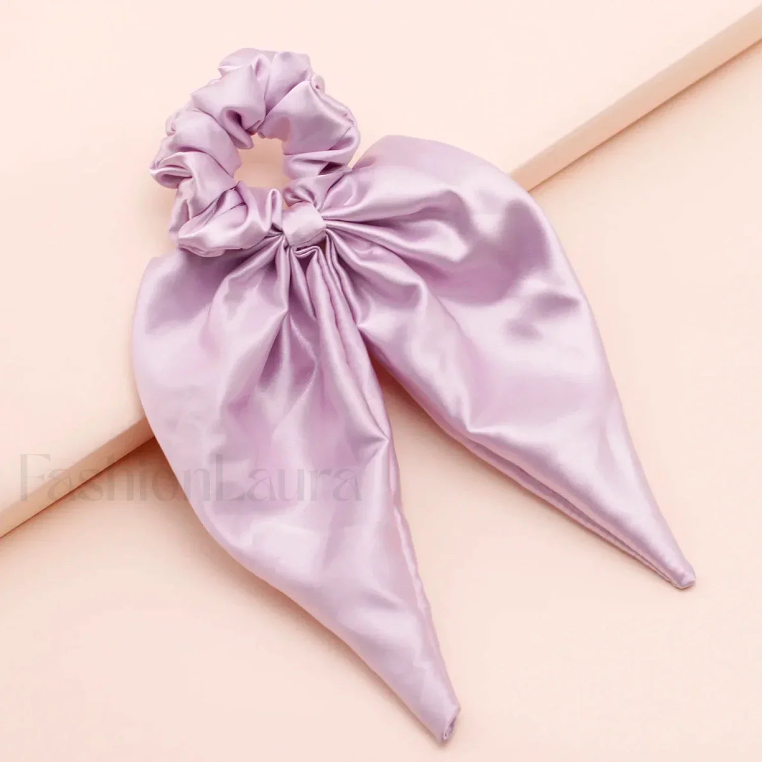 Silky Ribbon Elegant Solid Color Vintage Hair Ring Christmas Hair Accessory