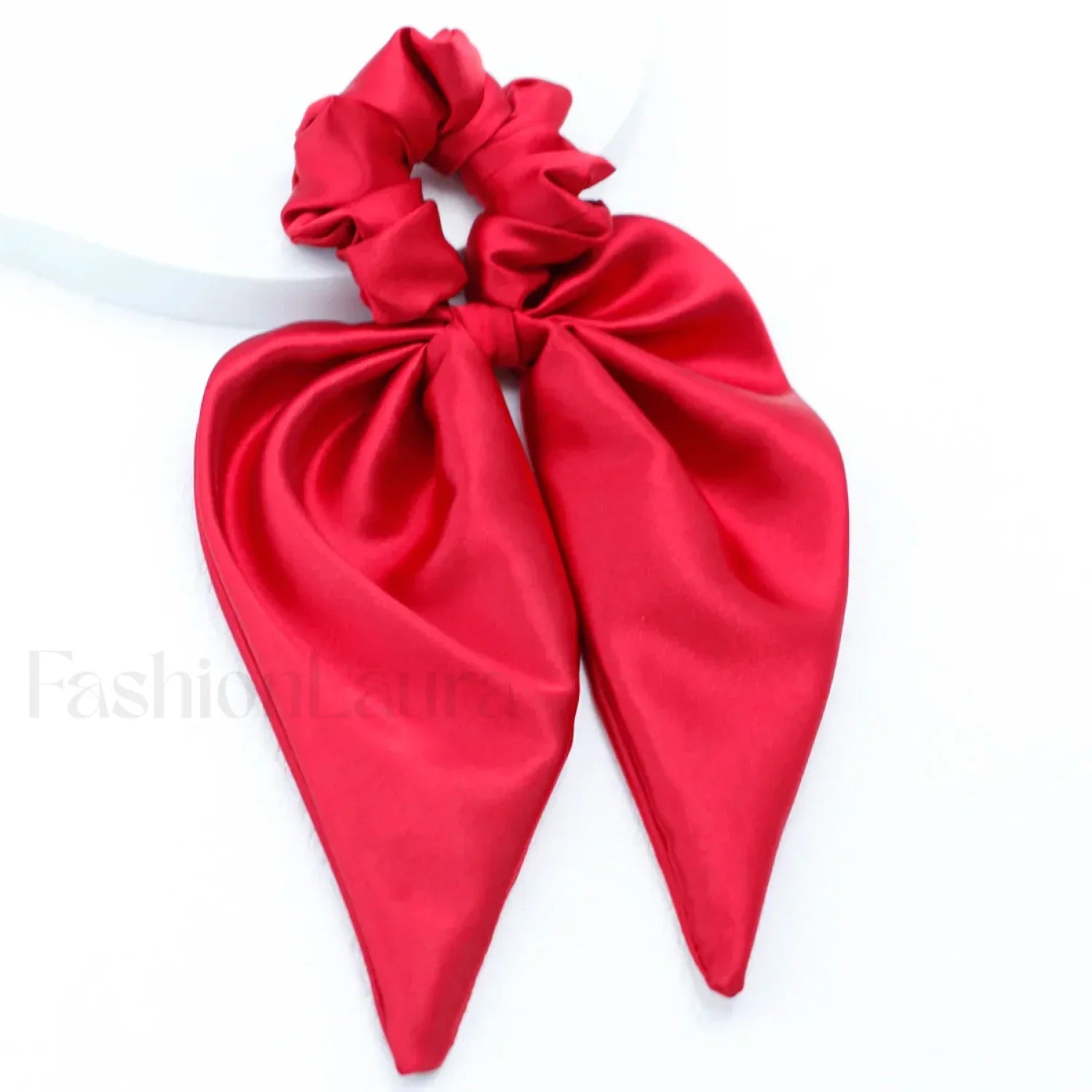 Silky Ribbon Elegant Solid Color Vintage Hair Ring Christmas Hair Accessory