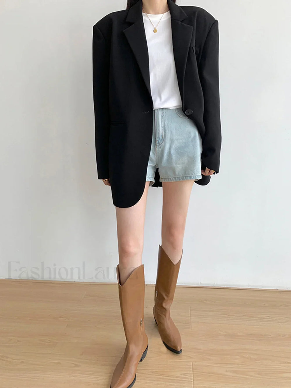 Single Breasted Graceful Essential Blazer Blazers