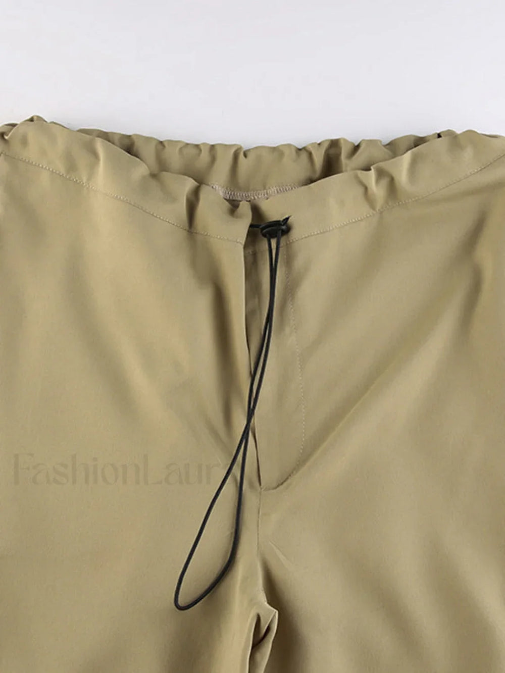 Size Friendly Low Waist Parachute Cargo Pants Cargo Pants