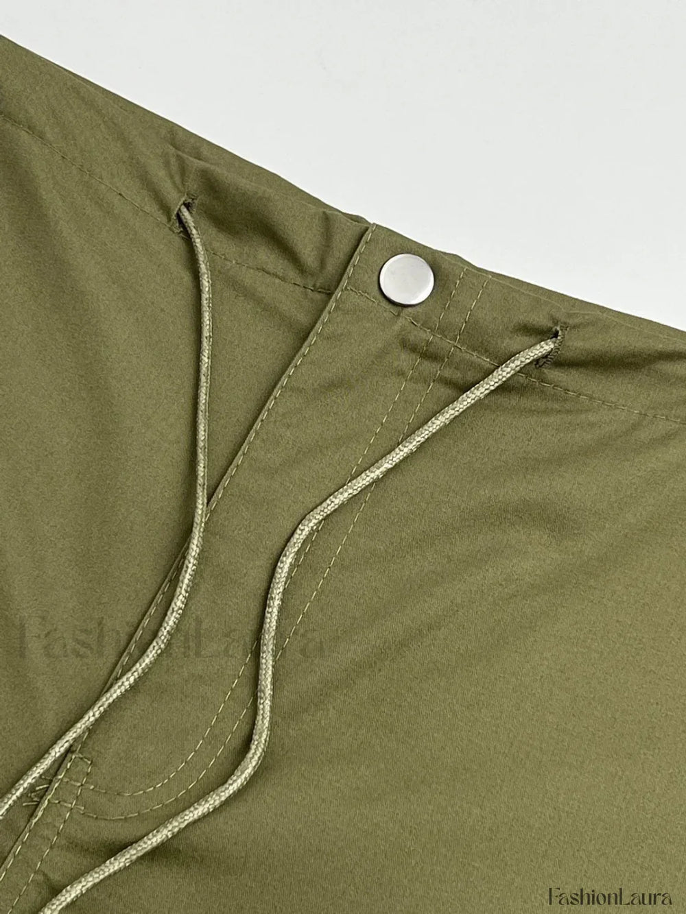 Size Friendly Low Waist Parachute Cargo Pants Cargo Pants