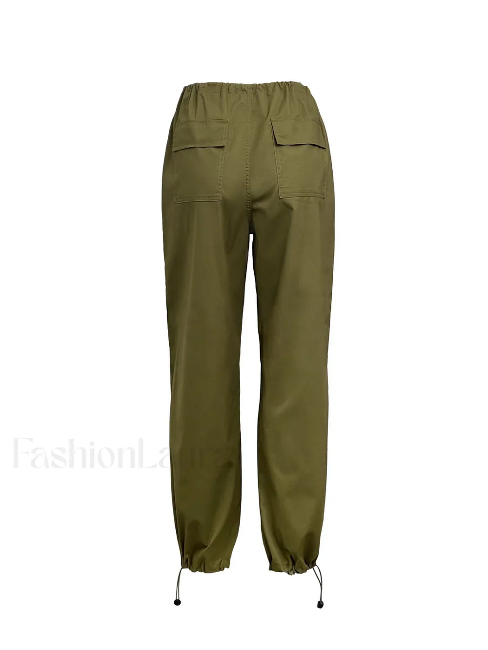Size Friendly Low Waist Parachute Cargo Pants Cargo Pants