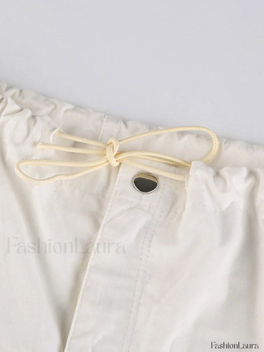 Size Friendly Low Waist Parachute Cargo Pants Cargo Pants