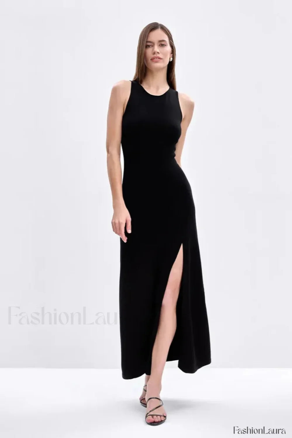 Sleeveless Split Bodycon Work Dress