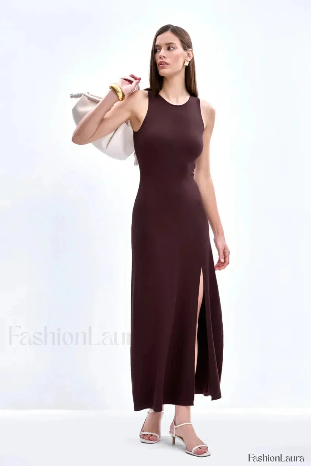 Sleeveless Split Bodycon Work Dress