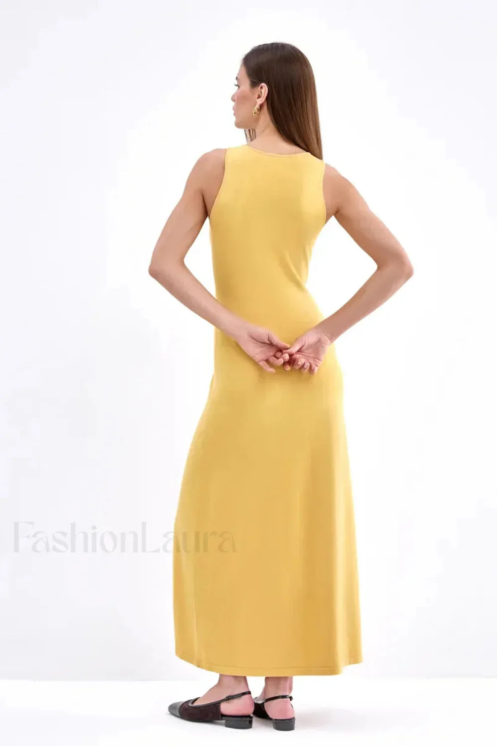Sleeveless Split Bodycon Work Dress