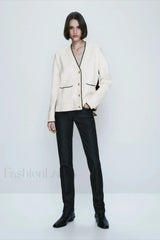 Slim Fit Patchwork Knit Cardigan