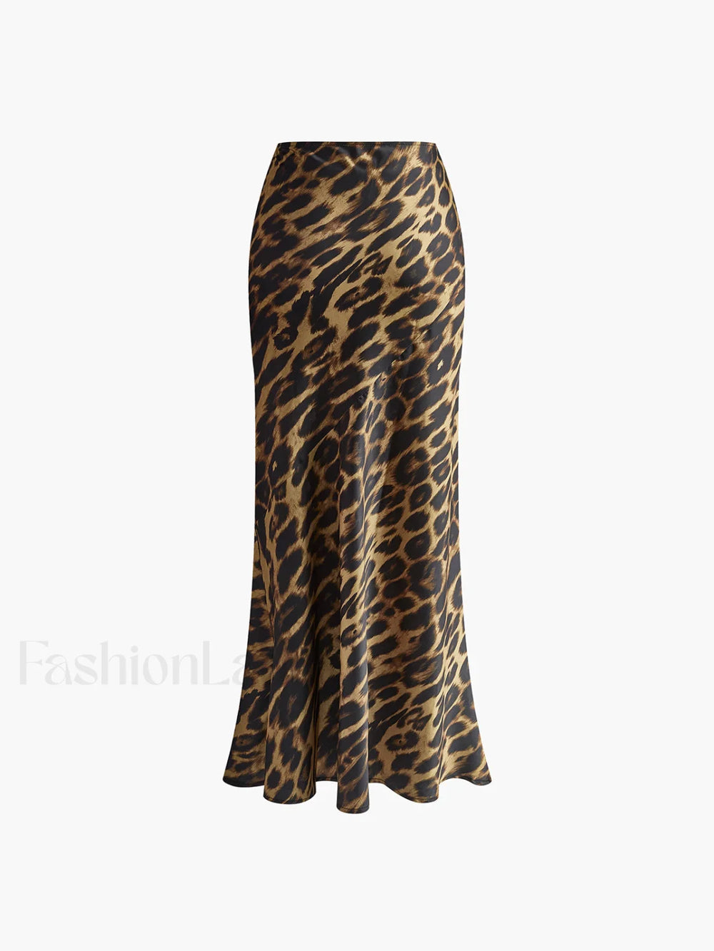 Slim Leopard Print Maxi Skirt Skirts