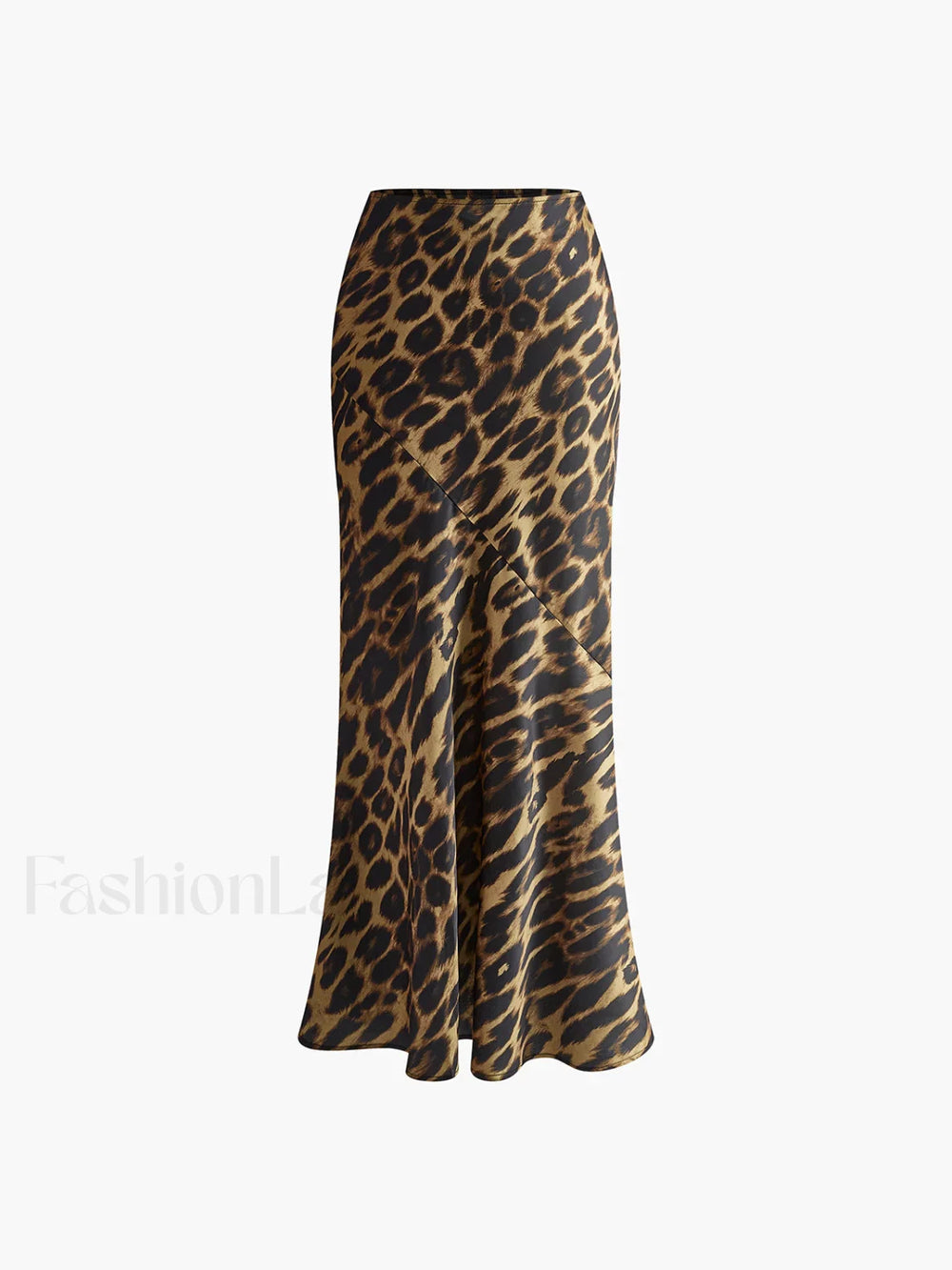 Slim Leopard Print Maxi Skirt Skirts