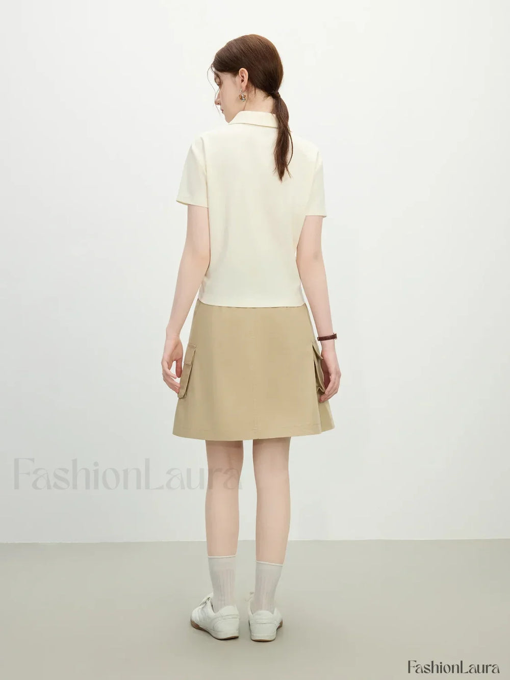 Slim Polo Collar Short Sleeve T Shirt