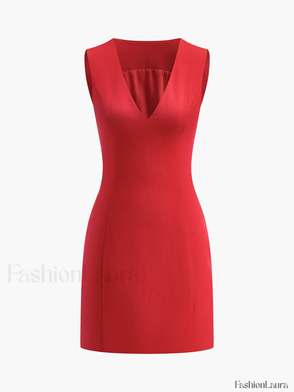 Snug V Neck Sleeveless Short Dress Dresses