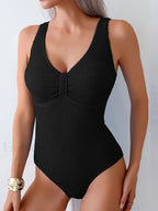 Solid Classic Backless One Piece black / S
