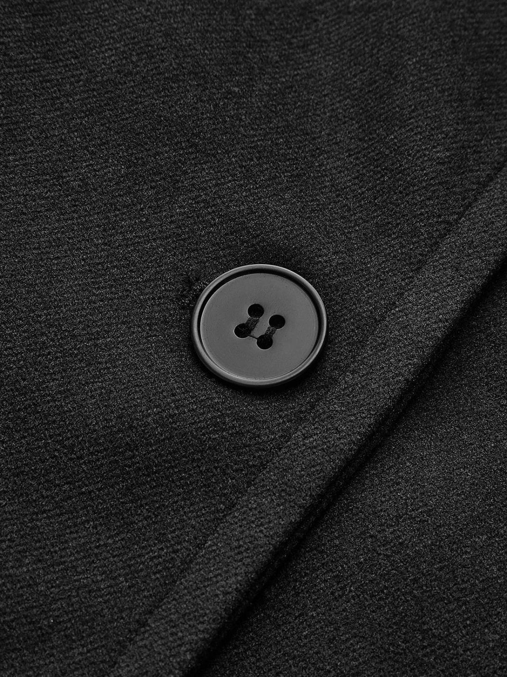 Solid Oversized Pocket Button Coat Wool Coats