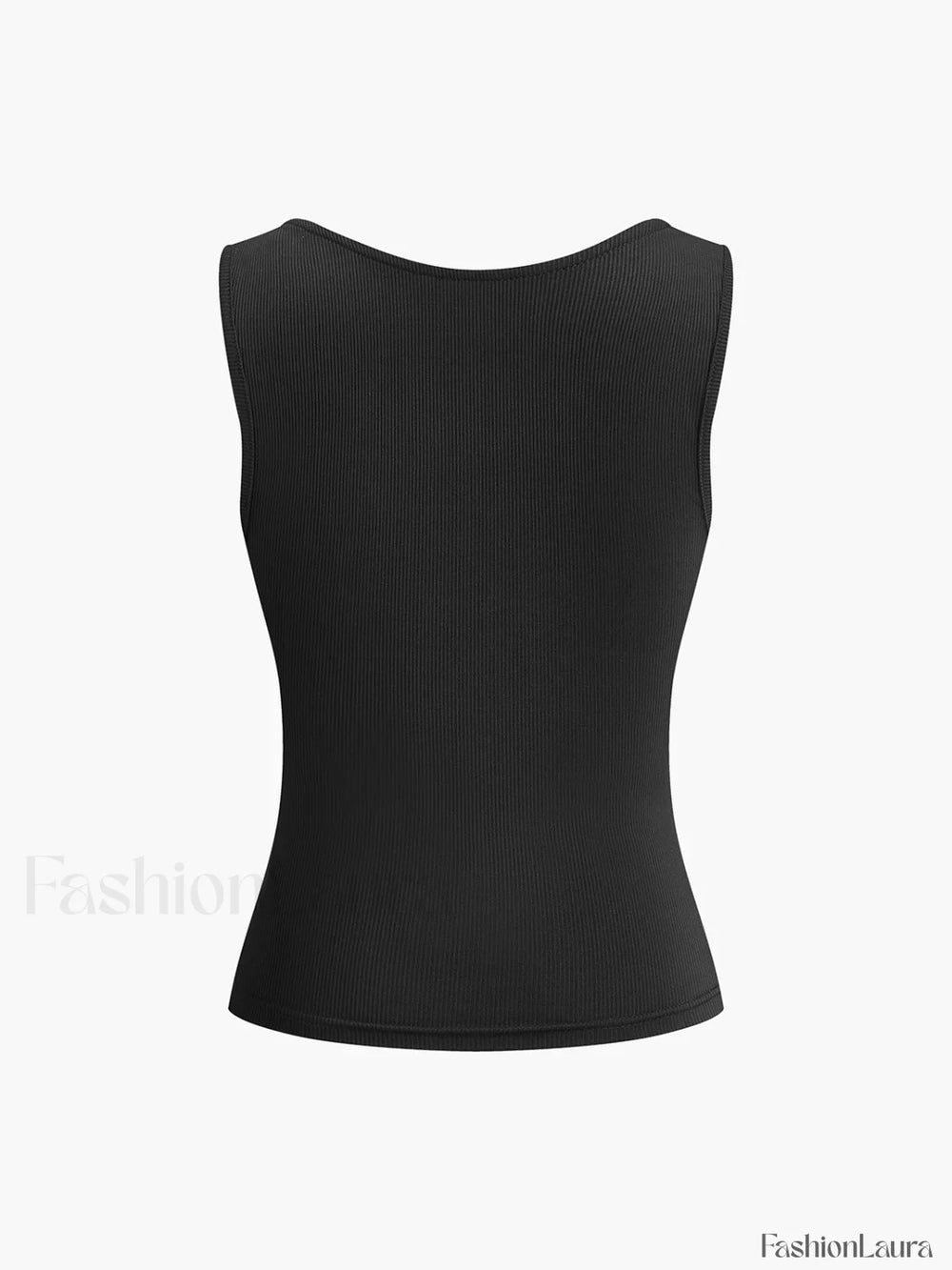 Solid Square Neck Strappy Top Tank Tops & Camis