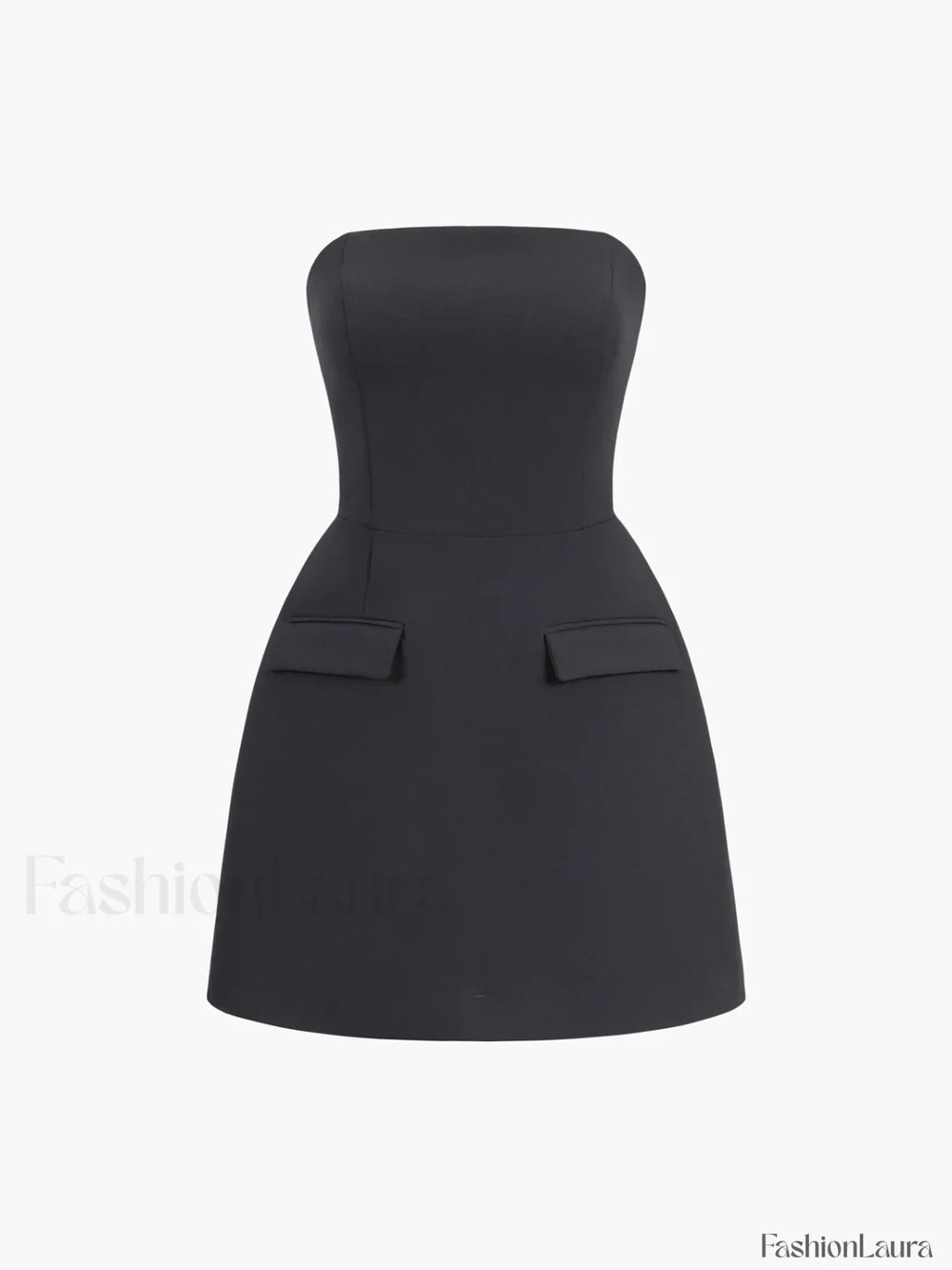 Solid Tube Mini Dress Dresses