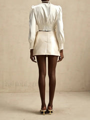 Spliced Appliques Party Skirt