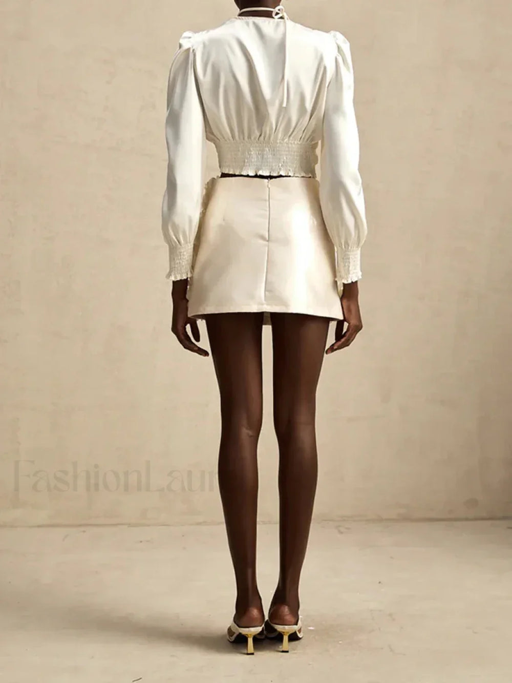 Spliced Appliques Party Skirt