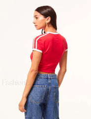 Sports Letter Print Gothic Grunge T Shirt