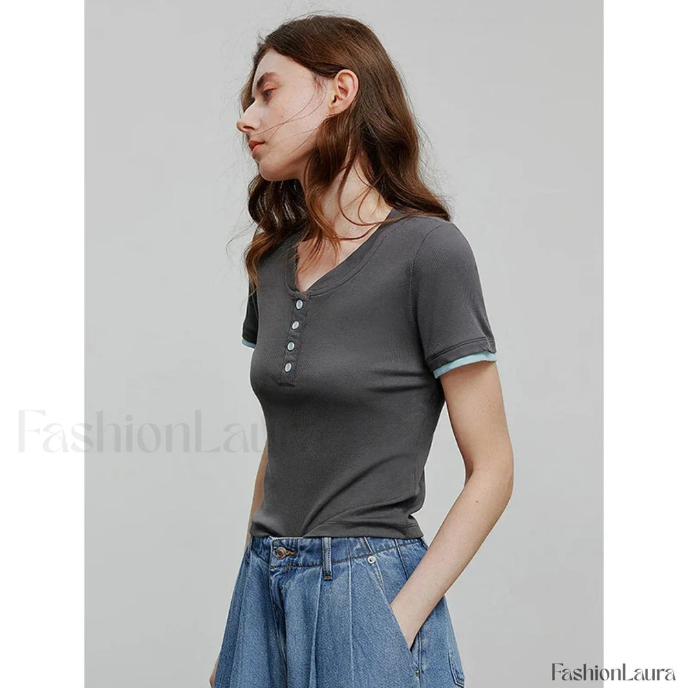 Spring New Short Sleeve Casual T Shirt