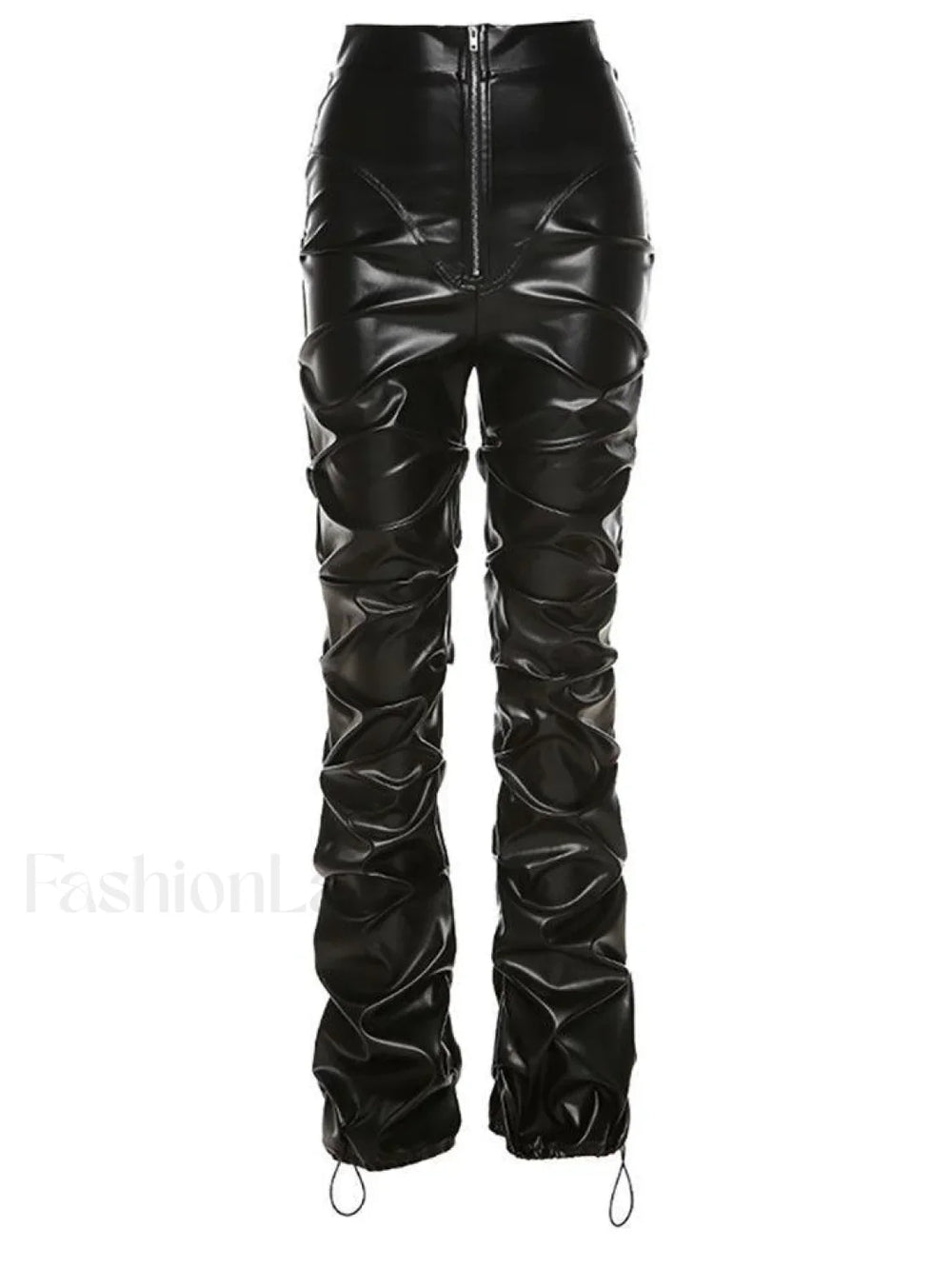 Stacked Pu Pants Pants