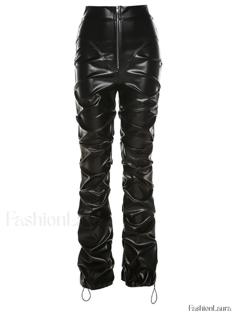 Stacked Pu Pants Pants