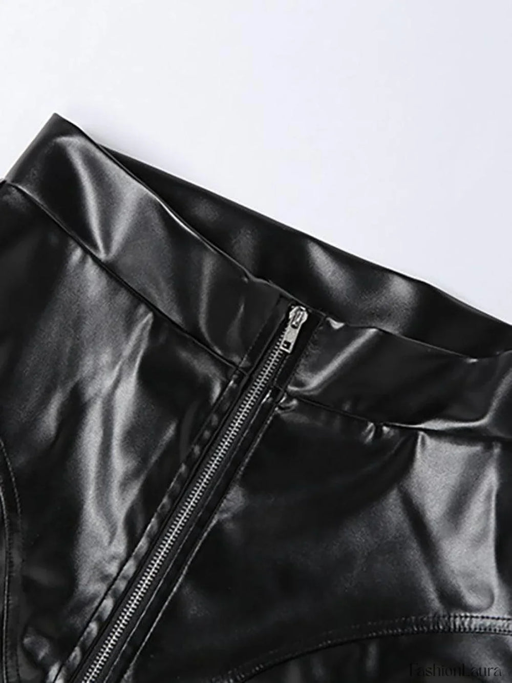 Stacked Pu Pants Pants