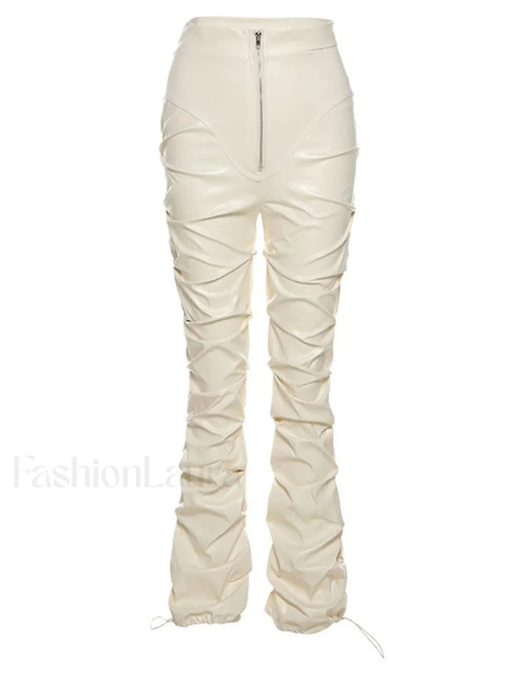 Stacked Pu Pants Pants