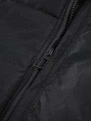 Stand Collar Zip Trendy Up Puffer Coat Winter Coats